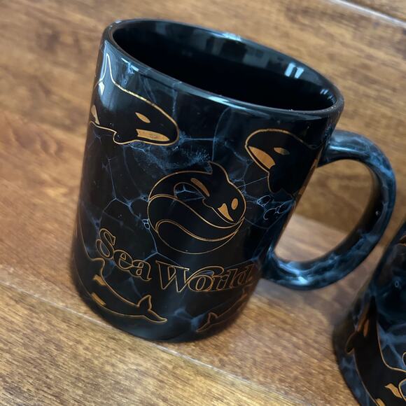SEA WORLD Shamu Killer Whale Mug Set 12oz - Picture 2 of 5